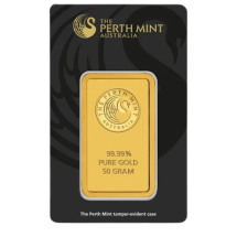 Złota Sztabka 50g Perth Mint